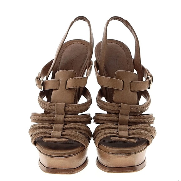 SAVE $1,051 - YSL YVES SAINT LAURENT AUTHENTIC STATEMENT PLATFORM HEEL - Picture 2 of 12